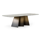 Modern European furniture - Brushed Bronze Dining Table - www.oroa.com
