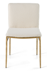 Brass-Framed Padded Dining Chair | OROA Modern Atlanta | Oroa.com