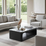 White Granite Coffee Table | OROA Modern Marco