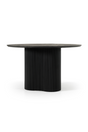Black Wood Round Dining Table | OROA Modern Myra | Oroa.com