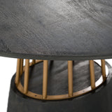 Black Mango Wood Dining Table | OROA Modern Cotopaxi