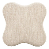 Beige Curved Ottoman | OROA Modern Spiro | Oroa.com