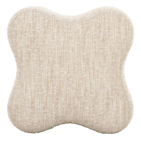 Beige Curved Ottoman | OROA Modern Spiro | Oroa.com