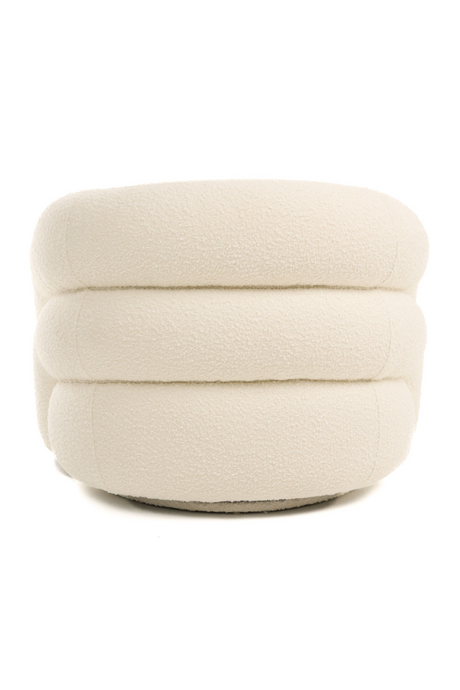 White Boucle Accent Chair | OROA Modern Joshua | Oroa.com