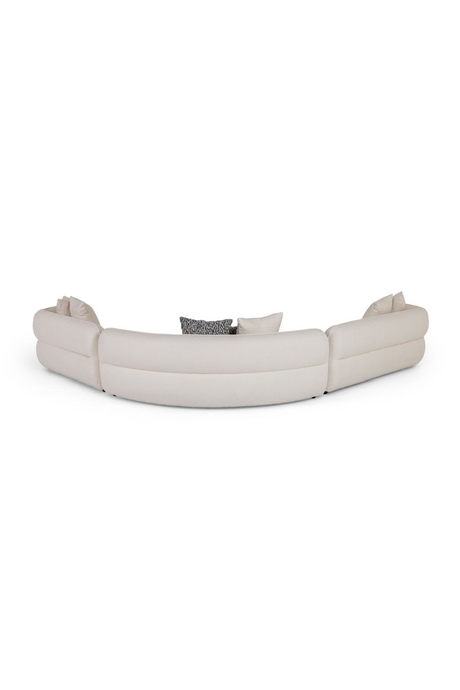 White L-Shaped Sectional Sofa | OROA Modern Drayton | Oroa.com