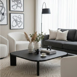 Brown Veneer Square Coffee Table | OROA Modern Noah | Oroa.com
