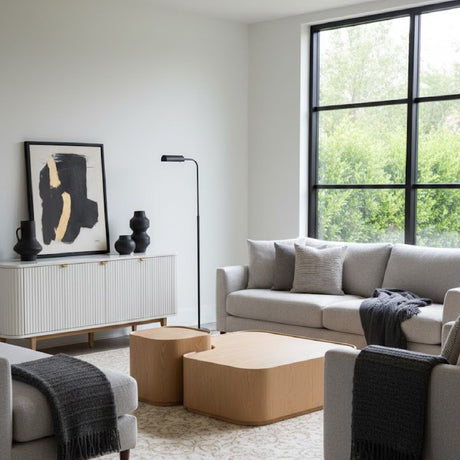 Natural Ash Nesting Coffee Tables (2) | OROA Modern Quillen | Oroa.com