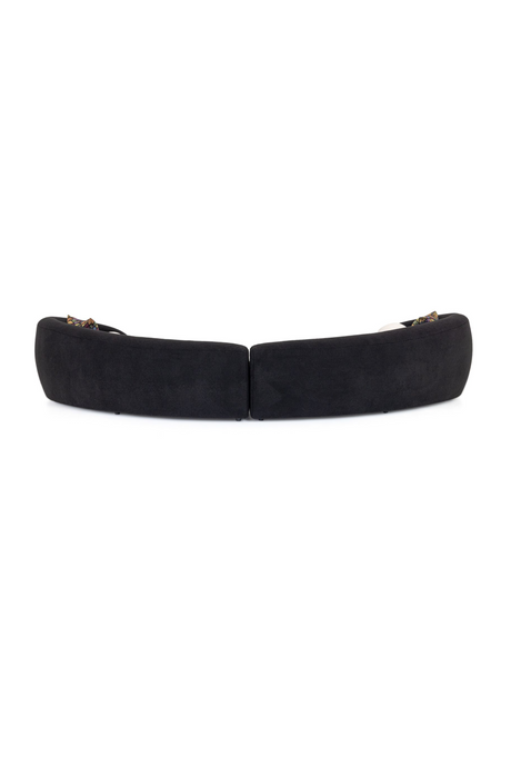 Black Curved Sectional Sofa | OROA Modern Kilmer | Oroa.com