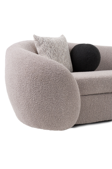 Gray Curved Sectional Sofa | OROA Modern Kilmer | Oroa.com