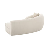 Curved White Sectional Sofa | OROA Modern Kilmer