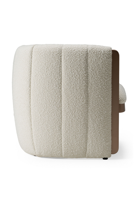Cream Boucle Accent Chair | OROA Modern Joselyn | Oroa.com