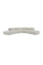White Curved Modular Sofa | OROA Modern Gilberta | Oroa.com