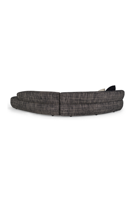 Curved Gray Sectional Sofa | OROA Modern Lakota | Oroa.com