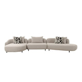 Beige Free-form Sectional Sofa | OROA Modern Marge