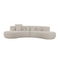 Curved Symmetrical Sectional Sofa | OROA Modern Weldon | Oroa.com