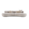 Curved Symmetrical Sectional Sofa | OROA Modern Weldon | Oroa.com