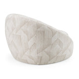 Beige Patterned Fabric Accent Chair | OROA Modern Gentle