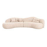 Beige Curved Sectional Sofa | OROA Modern Spiro | Oroa.com
