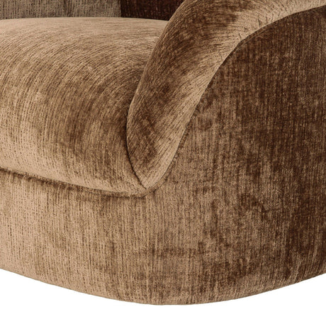 Brown Curved Sectional Sofa | OROA Modern Sheth | Oroa.com