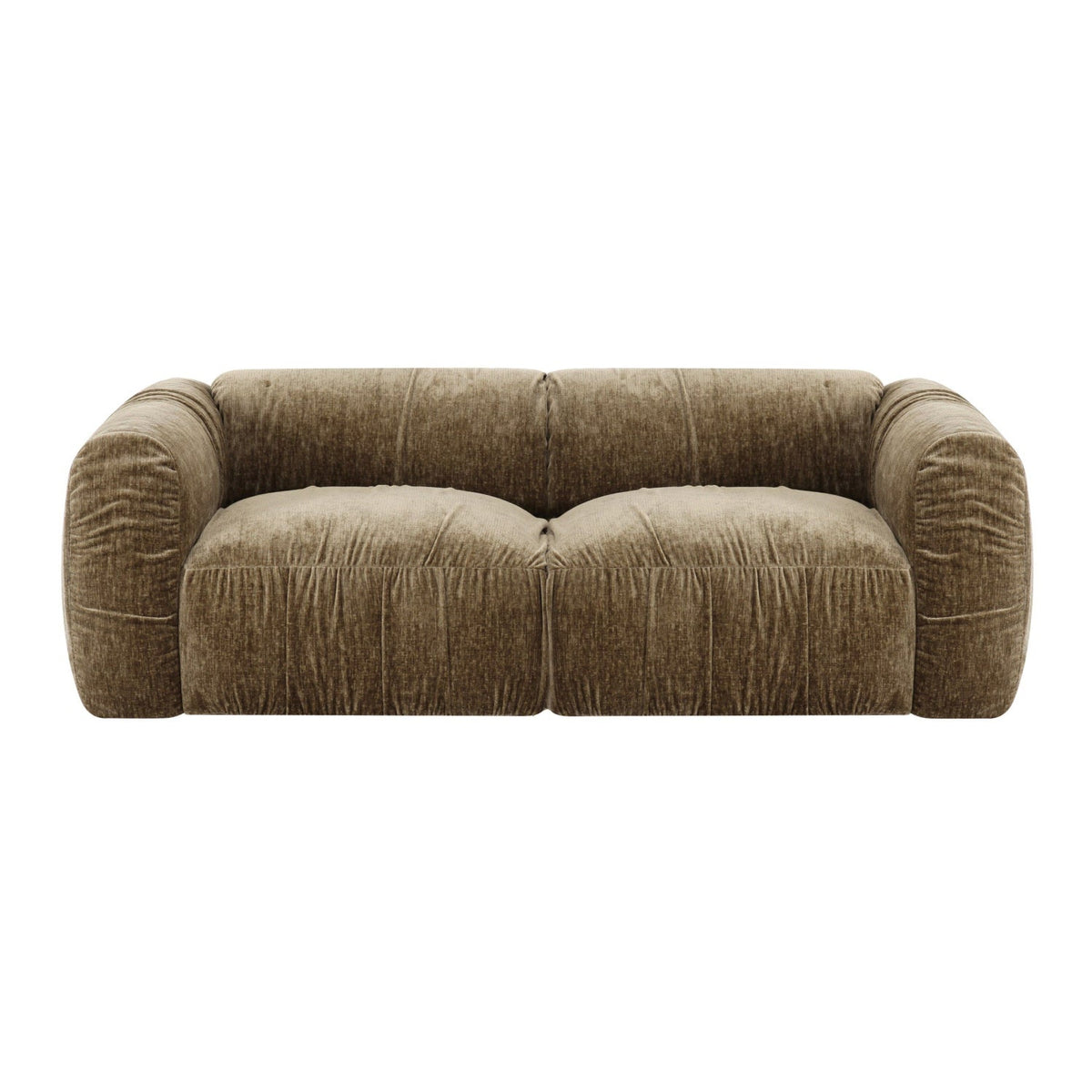 Tan Fabric Loveseat | OROA Modern Siegal | Oroa.com