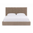 Taupe Woven King Bed | OROA Modern Rousey | Oroa.com