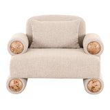 Beige Fabric Modern Accent Chair | OROA Modern Odette | Oroa.com