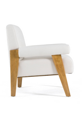 White Fabric Accent Chair | OROA Modern Cynthia | Oroa.com
