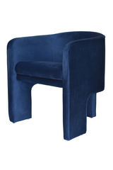 Three-Legged Velvet Accent Chair | OROA Modern Kyle | Oroa.com