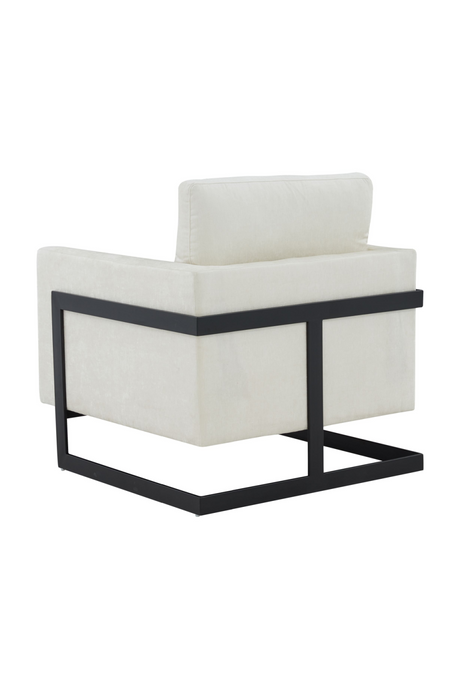 Metal Framed Square Accent Chair | OROA Modern Prince | Oroa.com