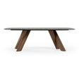 Modern European furniture - Gray Glass Dining Table - www.oroa.com