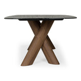 Modern European furniture - Gray Glass Dining Table - www.oroa.com