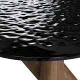 Modern European furniture - Gray Glass Dining Table - www.oroa.com