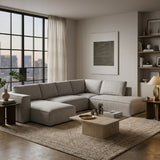 Gray Modular Chaise Sofa | OROA Modern Lulu