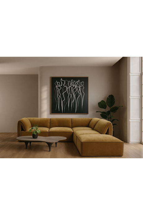 Orange Modular Ottoman | OROA Modern Gene | Oroa.com