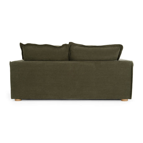 Green Fabric Loveseat | OROA Modern Durbin