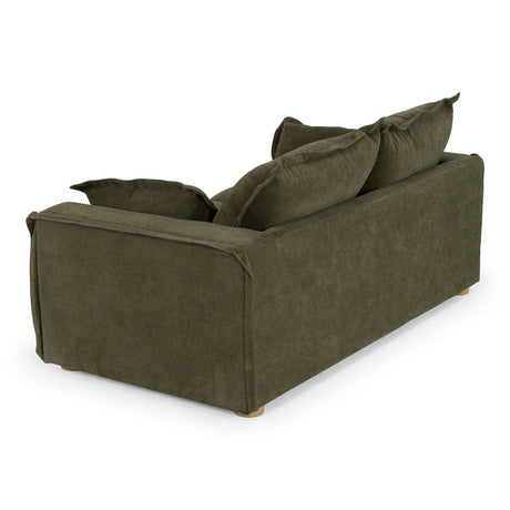 Green Fabric Loveseat | OROA Modern Durbin