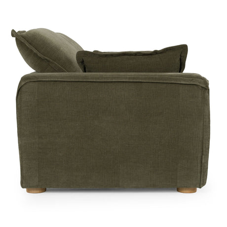 Green Fabric 3-Seater Sofa | OROA Modern Durbin