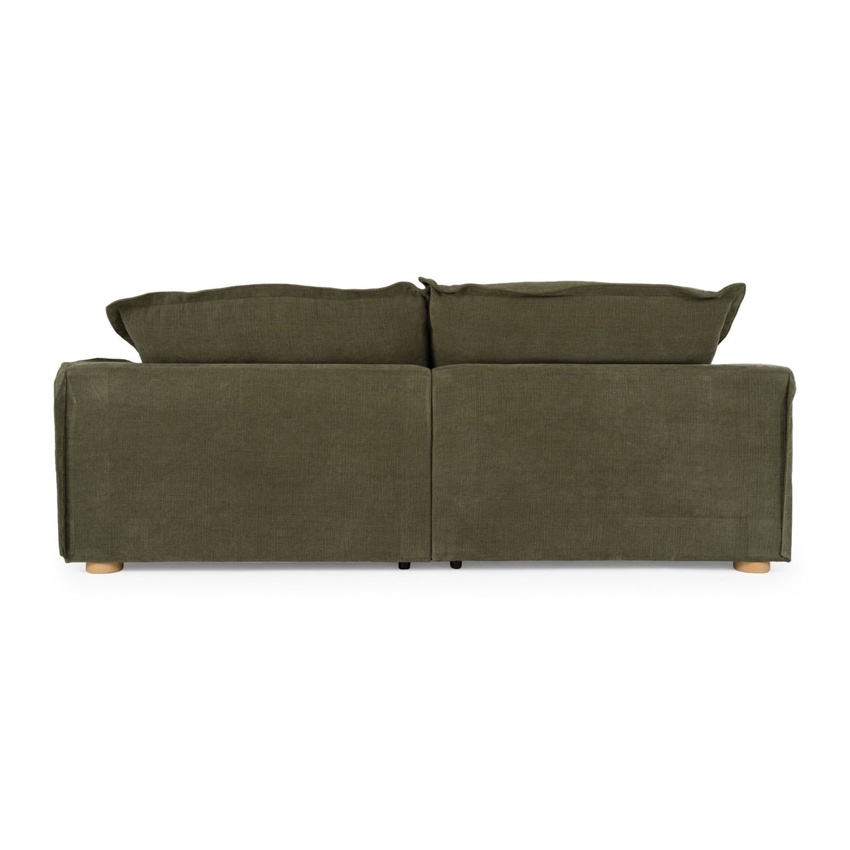 Green Fabric 3-Seater Sofa | OROA Modern Durbin