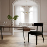 Black Dining Chair Set (2) | OROA Modern Alek
