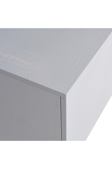 White Crocodile-Textured Sideboard | OROA Modern Skyline | Oroa.com