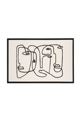 Stylized Line Art Painting | OROA Modern Faces | Oroa.com