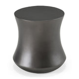 Antique Gray Fiberglass End Table | OROA Modern Airdrie