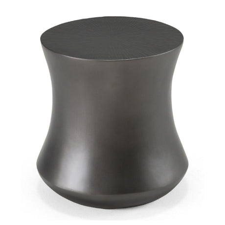Antique Gray Fiberglass End Table | OROA Modern Airdrie