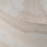 Round Travertine End Table | OROA Modern Cozad