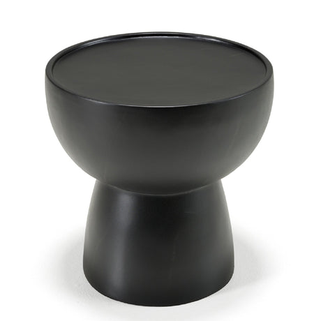 Black Fiberglass End Table | OROA Modern Akron