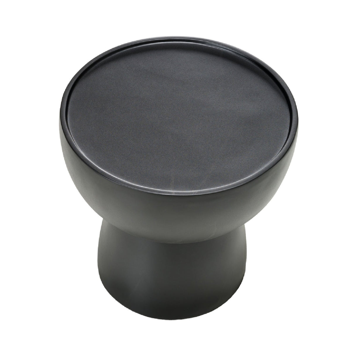 Black Fiberglass End Table | OROA Modern Akron
