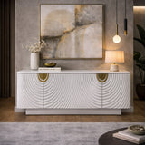 White 4-Door Sideboard | OROA Modern G1869