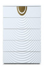 White 5-Drawer Chest | OROA Modern J1869 | Oroa.com