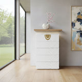 White 5-Drawer Chest | OROA Modern J1869 | Oroa.com