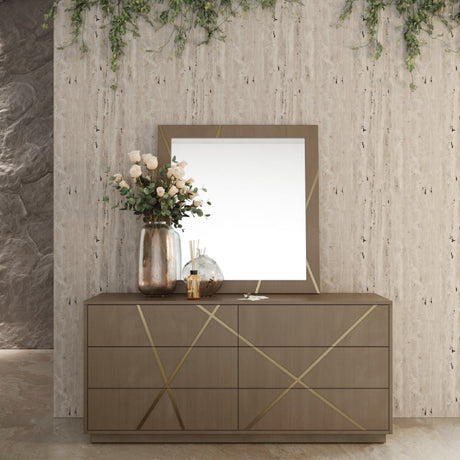 Birch Veneer 6-Drawer Dresser | OROA Modern Nixa